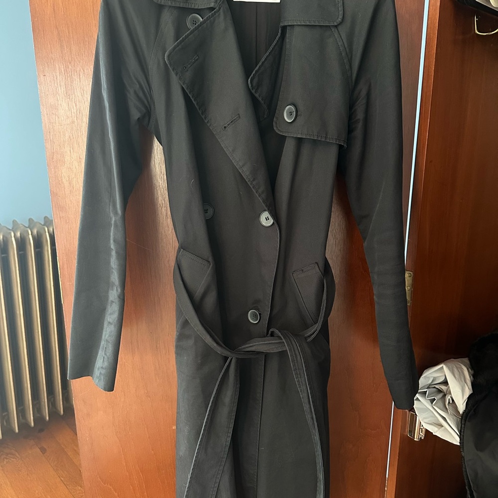 Everlane Classic Black Trench Coat